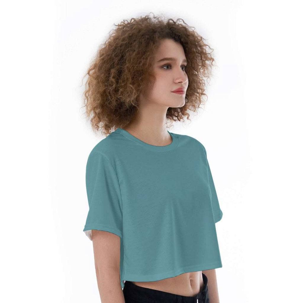 Women Cropped T-Shirt - Unique Oceans' Paradise Cropped T-Shirt 