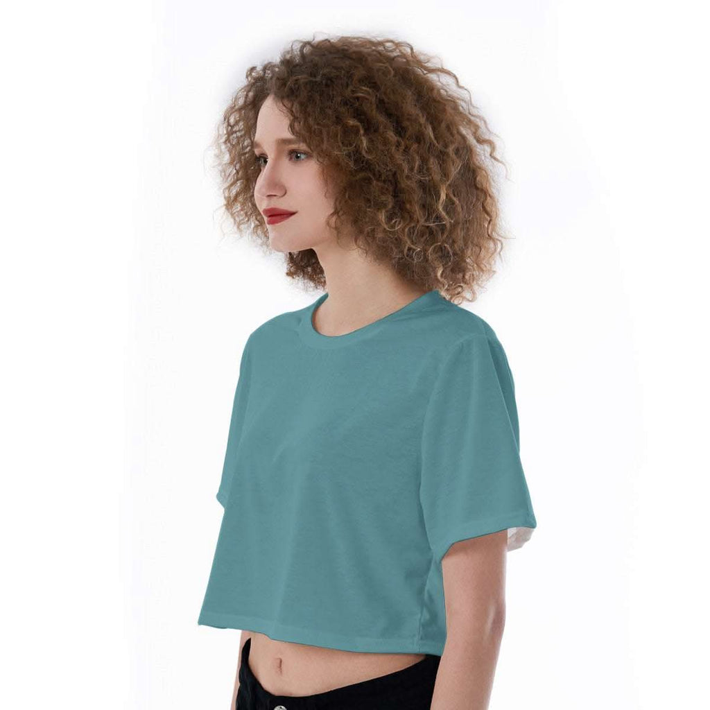 Women Cropped T-Shirt - Unique Oceans' Paradise Cropped T-Shirt 