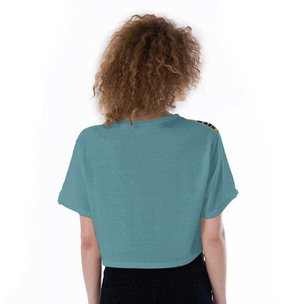 Women Cropped T-Shirt - Unique Oceans' Paradise Cropped T-Shirt 