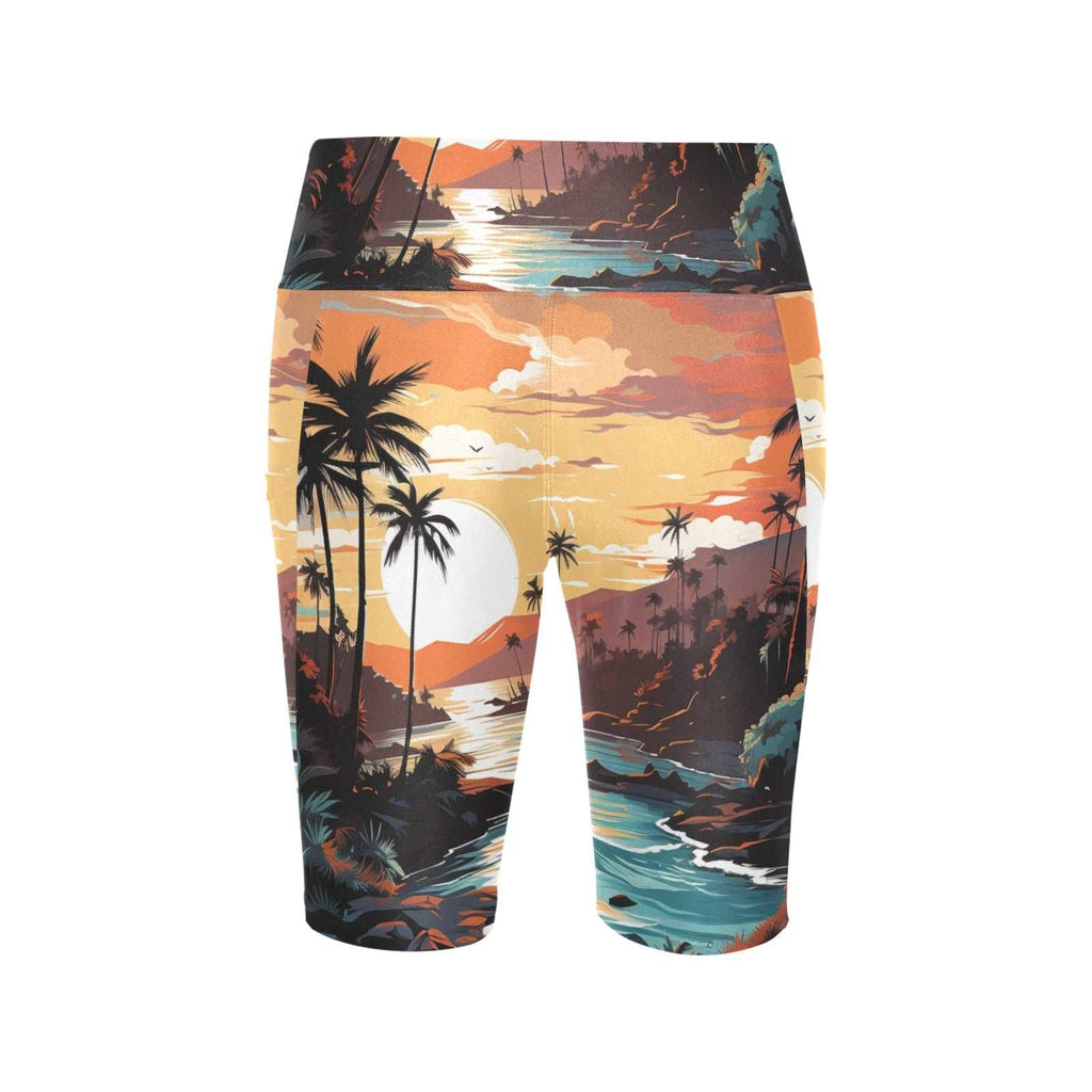 Biker Shorts for Women |  Unique Styled Yoga Leggings with Pockets!